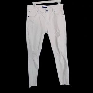 Sts Blue distressed white jeans size 28 slim fit